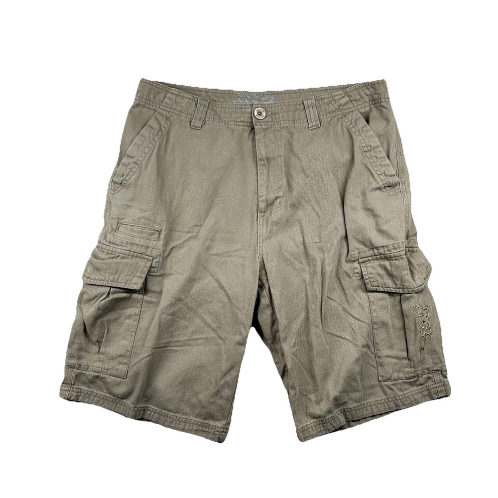 Vintage No Fear Shorts Mens 36 (fits 32) Cargo Embroidered Logo Pockets Skater